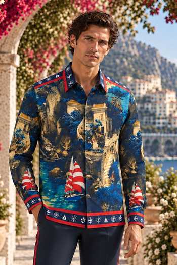 Mr. Ajay Kumar Braxton Nautical Printed Shirt