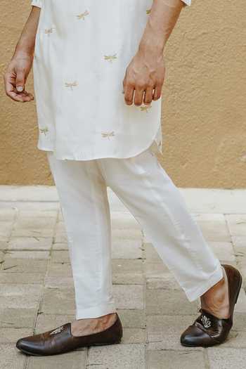 Buy Un-Cuffed Cream Silk, Cotton, Muslin Embroidered Kurta Set Online at Aza Fashions Buy_Un-Cuffed_Cream Silk, Cotton, Muslin Embroidered Kurta Set _Online_at_Aza_Fashions