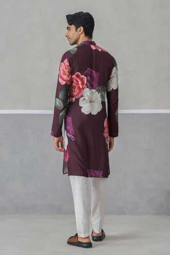 Un-Cuffed Printed Kurta Set 