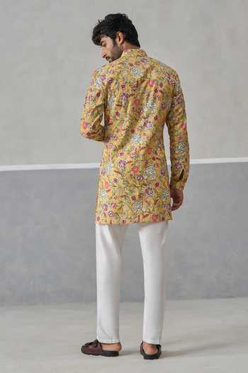 Un-Cuffed Printed Kurta Set 