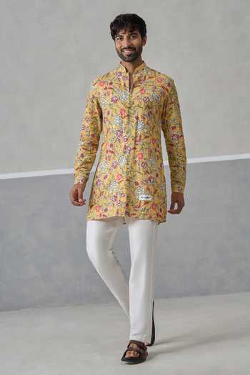 Un-Cuffed Printed Kurta Set 