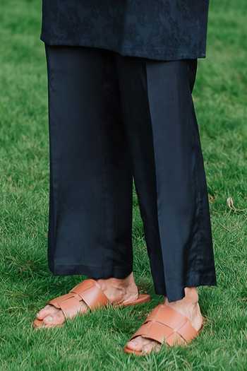 Un-Cuffed Navy Silk, Muslin, Jacquard Woven Bundi And Kurta Set Online at Aza Fashions Un-Cuffed_Navy Silk, Muslin, Jacquard Woven Bundi And Kurta Set _Online_at_Aza_Fashions