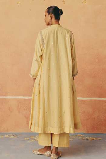 Pink City By Sarika Kanak Gota Patti Work Kurta With Pant 