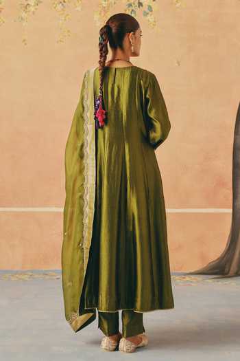 Pink City By Sarika Bagh-E-Mehndi Anarkali Set 