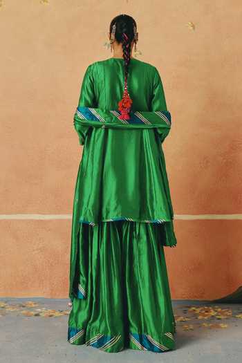 Pink City By Sarika Neelgiri Gota Work Kurta Sharara Set 