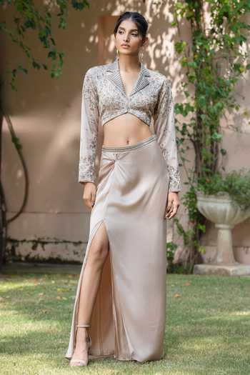 Bohame Mirena Embroidered Bustier & Skirt Set