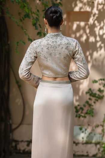 Bohame Mirena Embroidered Bustier & Skirt Set