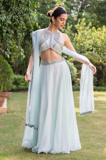 Bohame Elaris Embroidered Blouse Lehenga Set
