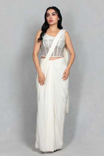 Bohame Inaya Concept Pre-Draped Saree With Corset