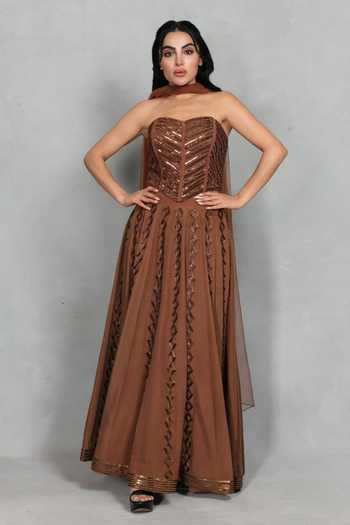 Bohame Nooraya Embroidered Corset Lehenga Set