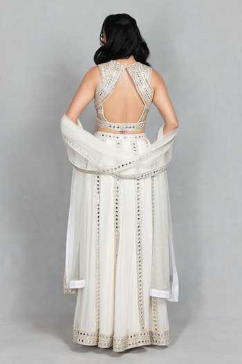 Bohame Amrapali Mirror Embroidered Lehenga Set