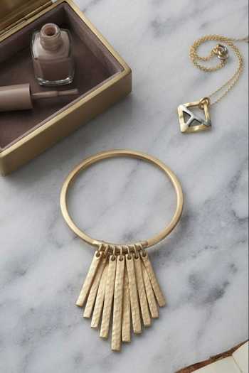 Zaza By Somya Fringe Fan Hinged Bangle 