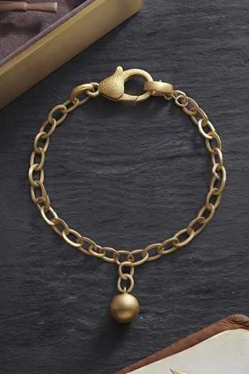 Zaza By Somya Ball Drop Chain Bracelet 