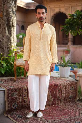 Darzi House Sheesh Mahal Embroidered Kurta Set 