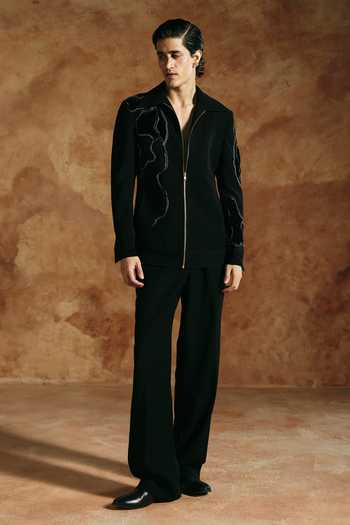 Aman Takyar Embroidered Zipper Jacket