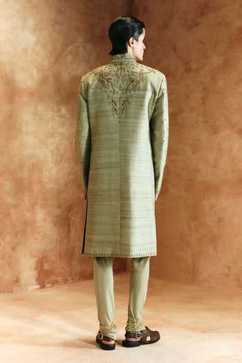 Aman Takyar Thread Embroidered Sherwani Set