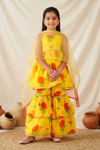 Petite Pomme Printed Sharara Set