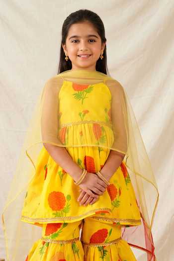 Petite Pomme Printed Sharara Set