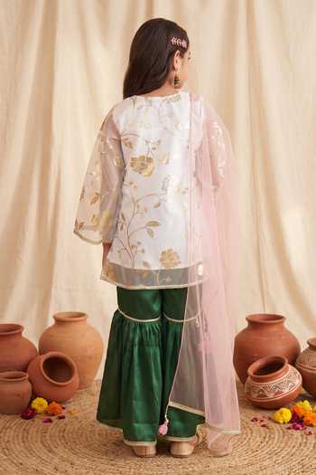 Petite Pomme Printed A-Line Kurta Set