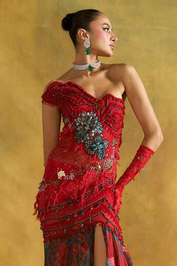 Rishi And Vibhuti Mariya Embroidered Dress