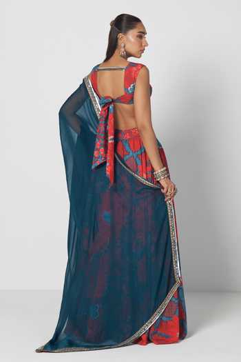 Rishi And Vibhuti Tabasco Boho Printed Lehenga Set