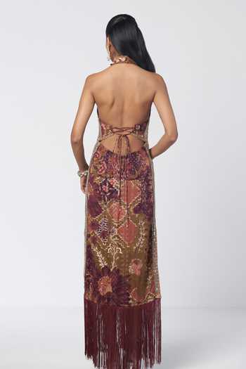 Rishi And Vibhuti Shararat Embellished Dress 