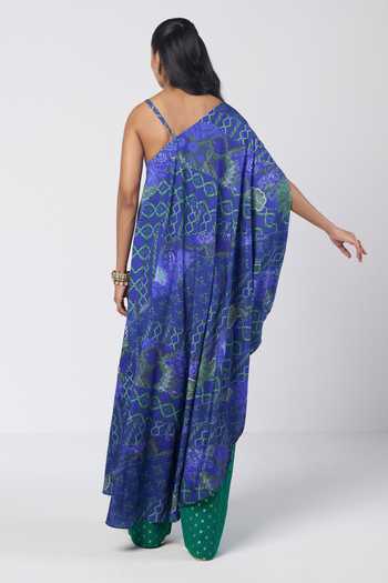 Rishi And Vibhuti Draped Duo Tunic & Farshi Salwar Set 