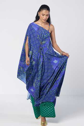 Rishi And Vibhuti Draped Duo Tunic & Farshi Salwar Set 