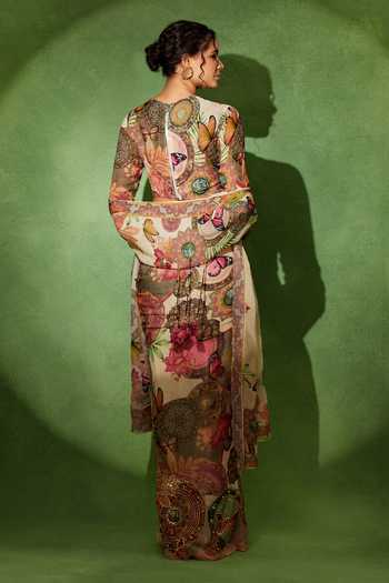 Soniya G Gulistan Printed Draped Skirt Set 
