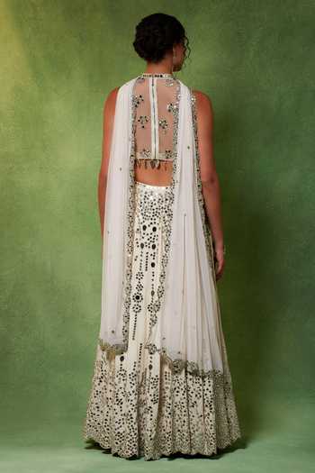 Soniya G Noor-e-Aaina Mirror Embroidered Lehenga Set 
