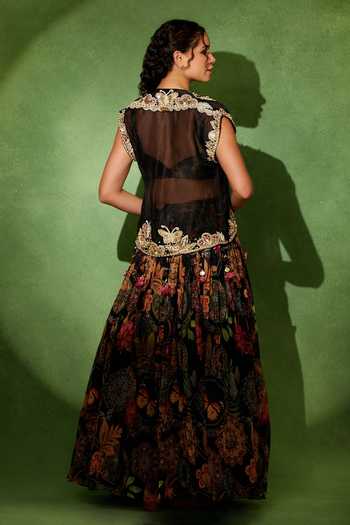 Soniya G Shahnoor Embroidered Jacket & Lehenga Set 