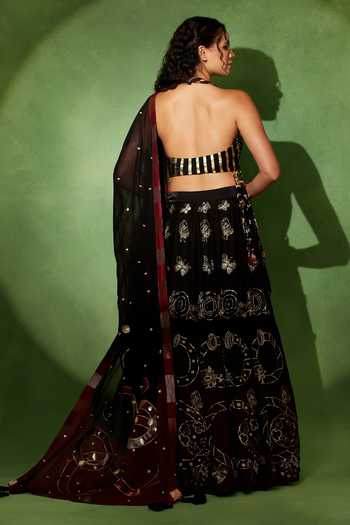 Soniya G Afsana-e-Shab Metallic Embroidered Lehenga Set 