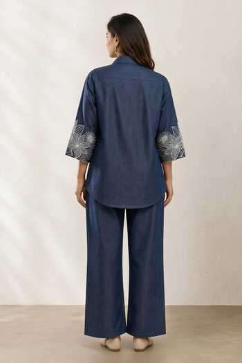 Origani Elan Thread Embroidered Shirt 