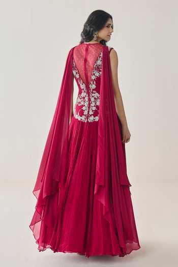 Seema Thukral Evelina Embellished Draped Gown 