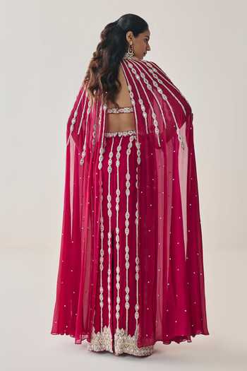 Seema Thukral Eleanor Embellished Cape & Skirt Set