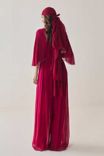 Seema Thukral Daphne Embellished Pleated Jumpsuit 
