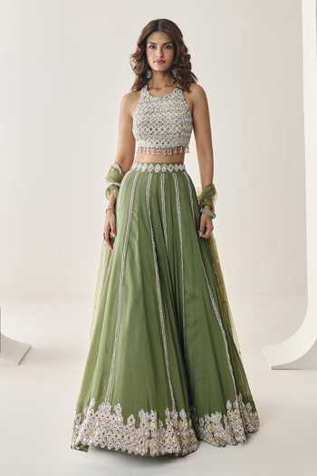 Seema Thukral Zelina Embellished Blouse Lehenga Set