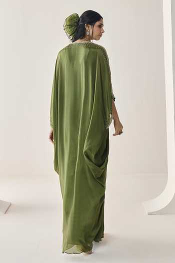 Seema Thukral Lilith Embellished Pre-Draped Kaftan