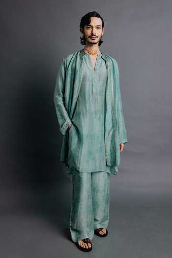 Punit Balana Embroidered Bundi & Kurta Set 