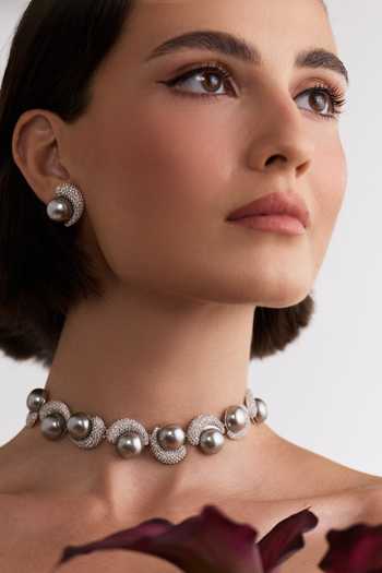 Buy Anaash Silver Plated Raya Pearl Choker Online at Aza Fashions Buy_Anaash_Silver Plated Raya Pearl Choker _Online_at_Aza_Fashions