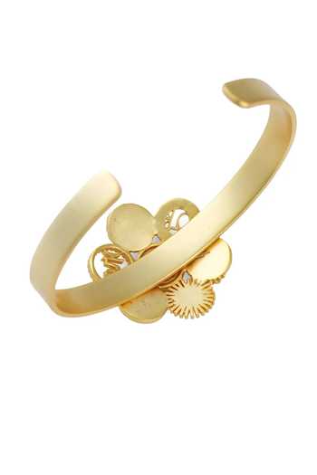 Totapari Gold Plated 7 Chakra Resonance Cuff Bracelet at Aza Fashions Totapari_Gold Plated 7 Chakra Resonance Cuff Bracelet _at_Aza_Fashions