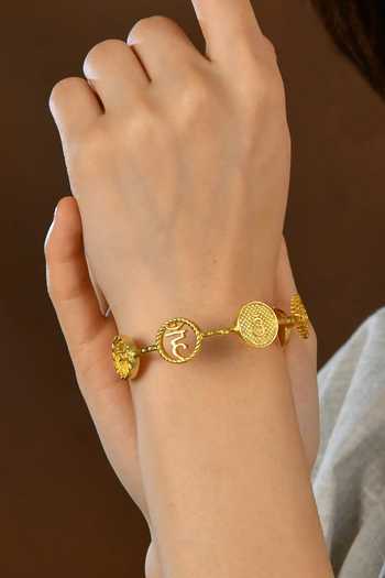 Buy Totapari Gold Plated 7 Chakra Resonance Sound Coins Bangle - Single Pc Buy_Totapari_Gold Plated 7 Chakra Resonance Sound Coins Bangle - Single Pc