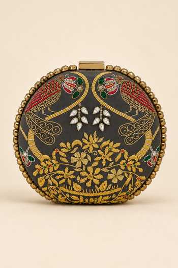 Puneet Gupta Zardozi Embroidered Clutch