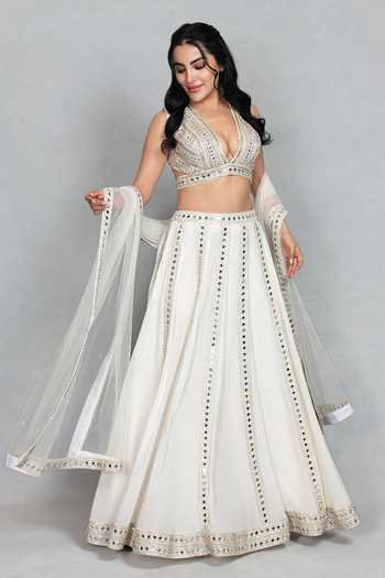 Bohame Amrapali Mirror Embroidered Lehenga Set