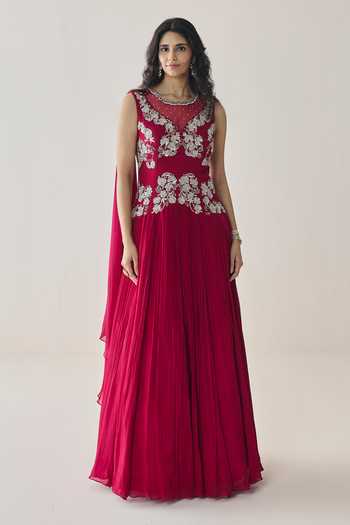 Seema Thukral Evelina Embellished Draped Gown 