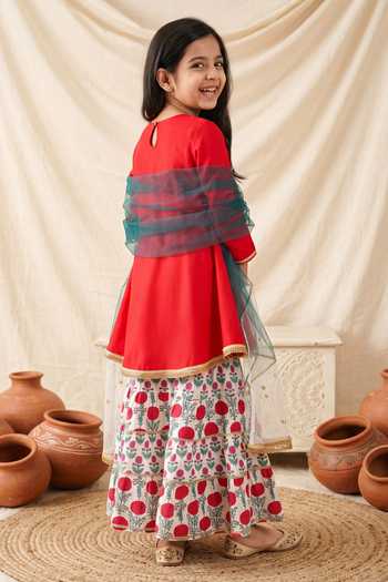 Petite Pomme Printed Kurta Set