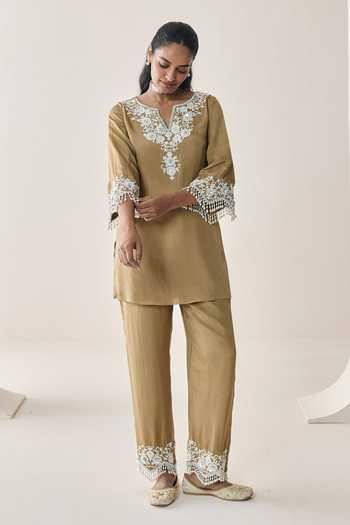 Seema Thukral Nelli Embellished Kurta & Pant Co-Ord Set