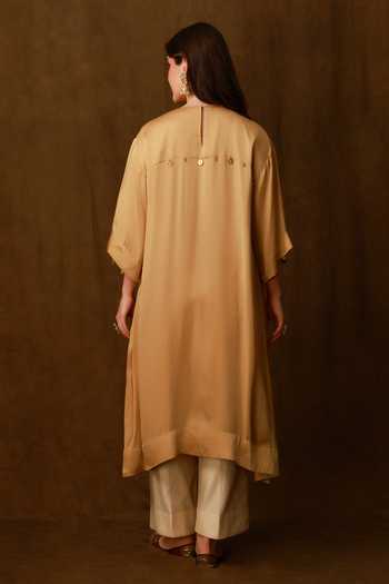Afriya Embroidered Kaftan & Pant Set