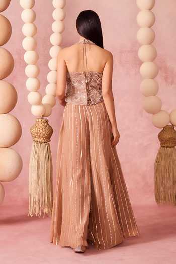 Chamee & Palak Rooh Embroidered Corset Palazzo Set 