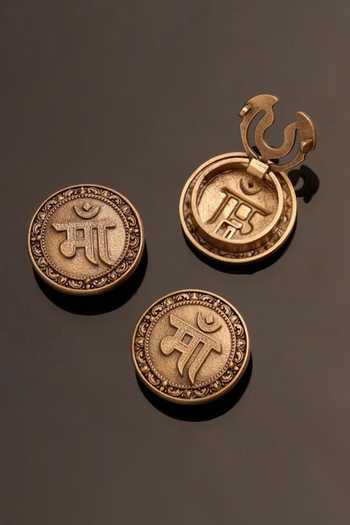 Cosa Nostraa Shakti Trishul Button Covers - Set of 3 